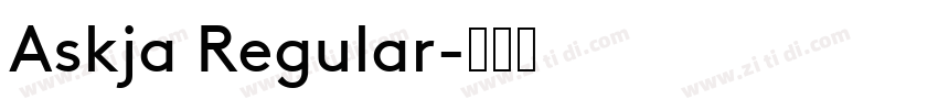 Askja Regular字体转换